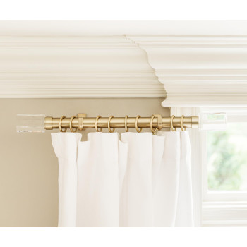 Blasthome Luxury Curtain Rings Premium Metal With Quiet Smooth Nylon Inserts Pinhooks And Clips Included 1 12 Inside D