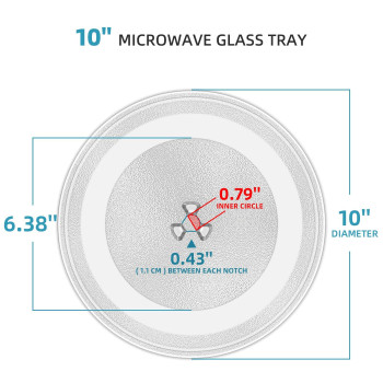 10 Microwave Turntables Replacement Microwave Glass Plate Compatible With Whirlpool The Exact Replacement Part Of W11367904