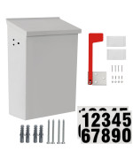 Tongass Wall Mount Mailbox Mailboxes For Outside Wall Mount Sleek Design And Durable Construction In White Finish Ideal Mail