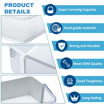 Upgraded Da9712650A Door Shelf Basket Bin Compatible With Samsung Rf260 Rf261 Rf263 Da6307104A Da6306963A Samsung Refri