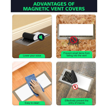 Magnetic Vent Covers 55 X 12 Set Of 10 Air Vent Covers For Floor Flexible Magnet Vent Covers