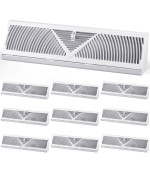 Yaocom 10 Pcs 18 Inch Baseboard Register Duct Opening Size Vent Covers For Home Floor Wall Baseboard Vent Covers Supply Floor