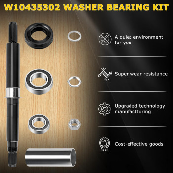 W10435302 Washer Bearing Drive Shaft And Seal Kit Replacement For Kenmore Oasis Whirlpool Cabrio Maytag Bravos Washing Machin