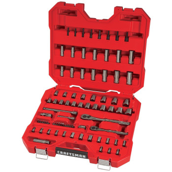 Craftsman Mechanics Tool Set 14 38 Drive Saemetric 81 Piece Cmmt82335L