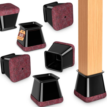 Chair Leg Floor Protectors Square Chair Leg Protectors For Hardwood Floors Silicone Caps Felt Strengthen Bottom Protection Non S