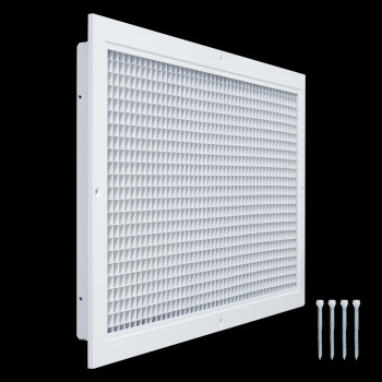 Fits 24X12 And 12X24 Duct Opening Aluminum Eggcrate Return Air Grille Low Noise High Air Flow Rust Proof Vent Cover Grill