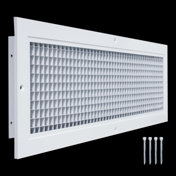 Fits 24X6 And 6X24 Duct Opening Aluminum Eggcrate Return Air Grille Low Noise High Air Flow Rust Proof Vent Cover Grill F