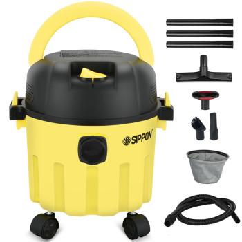 Sippon Wetdry Vacuum 3In1 Portable Shop Vacuum Cleaner With 2 Peak Hp Power Suction Lightweight Wet Dry Vacuum With Blower