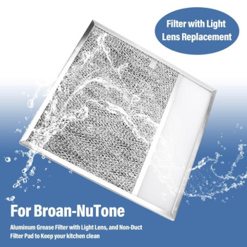 Bp57 Range Hood Filter With Light Lens For Broannutone Kitchen Exhaust Grease Aluminum Filter Stove Hood Vent Air Filter Fit