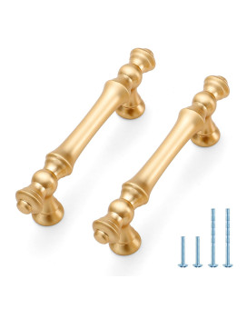 Joy Decor 10 Pack 3 Inch Brushed Brass Kitchen Cabinet Handles Zinc Gold Kitchen Cabinet Pulls Kitchen Cabinet Hardware For Dr