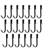 Kalione 20 Pcs J Shaped Hook Snap On Hook Stainless Steel Hanger Clipon Hook Wire Rack Hook Hanging Sink Grid Hook For Kitchen