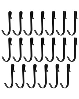 Kalione 20 Pcs J Shaped Hook Snap On Hook Stainless Steel Hanger Clipon Hook Wire Rack Hook Hanging Sink Grid Hook For Kitchen