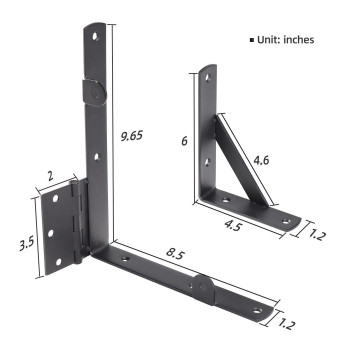 Wekis Gate Corner Brace Brackets Heavy Duty Anti Sag Gate Kit With Gate Latch For Wooden Fence Gate Hardware Kit