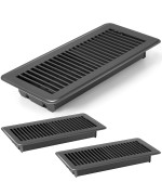 Retisee 4X12 Inches Floor Vent Covers Heavy Duty Floor Register Easy Installation Metal Heat Vent Covers With Rust Proof Finish