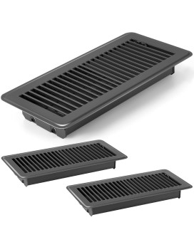 Retisee 4X12 Inches Floor Vent Covers Heavy Duty Floor Register Easy Installation Metal Heat Vent Covers With Rust Proof Finish