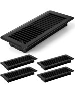 Retisee 4X12 Inches Floor Vent Covers Heavy Duty Floor Register Easy Installation Metal Heat Vent Covers With Rust Proof Finish