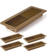 Retisee 4X12 Inches Floor Vent Covers Heavy Duty Floor Register Easy Installation Metal Heat Vent Covers With Rust Proof Finish