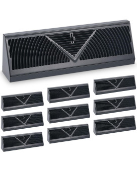 Yaocom 10 Pcs 18 Inch Baseboard Register Duct Opening Size Vent Covers For Home Floor Wall Baseboard Vent Covers Supply Floor