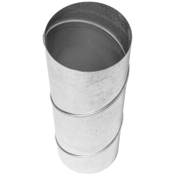 5 Inch Round Spiral Air Duct Adjustable 12 To 22 Inch Long Telescopic Duct Straight Rigid Galvanized Steel Dryer Vent Ho