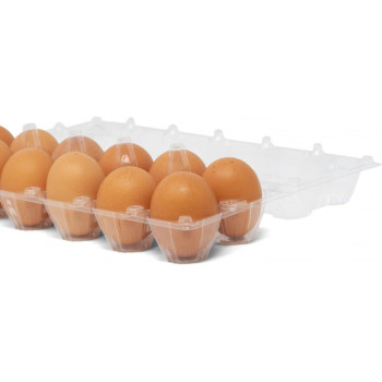 60 Pack Plastic Egg Cartons Cheap Bulk One Dozen Clear Empty Egg Cartons For Chicken Eggs Reusable Egg Carton For Home Ranch Ch