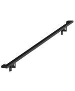 Modern Aluminum Handrail Complete Diy Kit Matte Black With Adjustable Wall Mount Brackets Included 3 Length