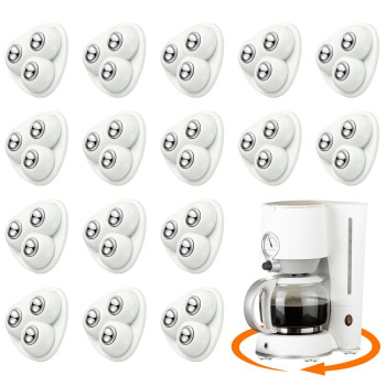 Honoson 16 Pcs Self Adhesive Caster Wheels Appliance Rollers Appliance Sliders For Kitchen Appliances 360 Swivel Universal Wheel