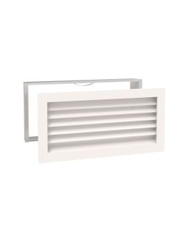 Worth Home Products 30 Wide X 14 High Decorative Ac Return Grille For Walls Only Wood Louvered Design Paintable Air Vent C