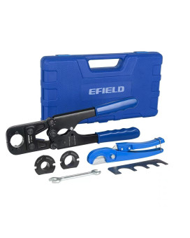 Efield Pex Crimping Tool Kit 12 Inch 34 Inch And 1 Inch For Pex Copper Crimp Rings With Pex Pipe Cutter Gonogo Gauge Me