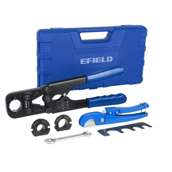 Efield Pex Crimping Tool Kit 12 Inch 34 Inch And 1 Inch For Pex Copper Crimp Rings With Pex Pipe Cutter Gonogo Gauge Me