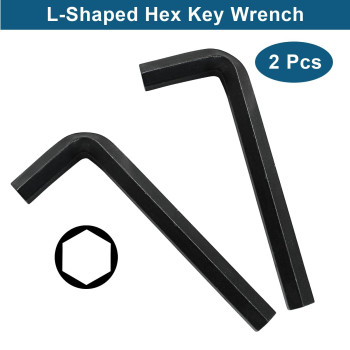 Biaungdo 2 Pcs Black 12Mm Hex Key Wrench Small Allen Key Wrench L Shaped Hexagon Wrench Hex Key Spanner Wrench Set Hexagon He