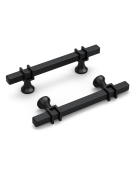 Goldenwarm 10 Pack Black Cabinet Pulls Cabinet Handles Matte Black Drawer Pulls Square Dresser Handles Black Handles And Pulls