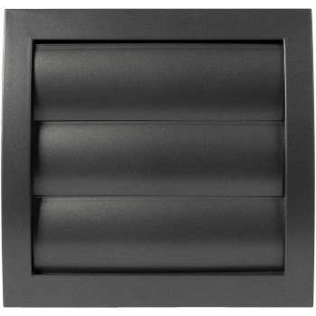 Vent Systems 4 Inch Anthracite Air Vent Cover Dryer Vents And Bathroom Exhaust Vent Pipe Louvered Outdoor Dryer Vent Cover O