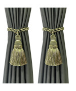 Fenghuangwu 2 Pack Curtain Tie Backs Rope Tassels For Curtains Drape Tiebacks Handmade Outdoor Home And Outdoor Decorative Mix