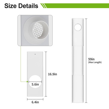 Dry Vent Window Kit For Dryer Vent Hose With 4 Diameter Adjustable Window Dryer Vent Panels With Adjustable Length Panels And