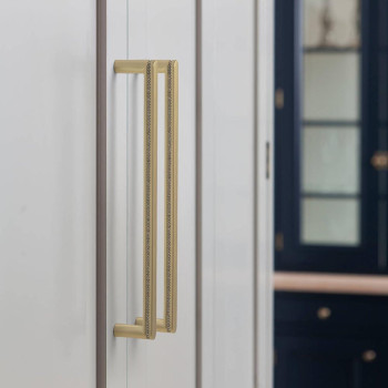 Gooki 6 Pack 7 916 Luxury Brushed Brass Cabinet Pulls With Crystal Accents Enhance Your Space With Opulence Exquisite El