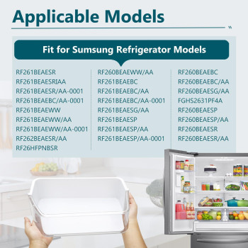 Upgraded Da9712657A Refrigerator Door Shelfleft For Samsung Refrigerator Door Shelf Replacement Fridge Shelf Replacement Part