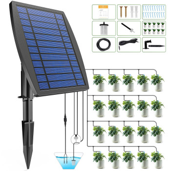 Ipow Upgrade 12 Timer Modes Supports 30 Pots 100 Antisiphoning Solar Irrigation System Automatic Watering System For Balcony