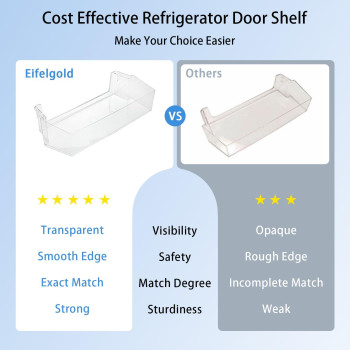 Eifelgold 1 Piece W11239961 Refrigerator Replacement Shelves Whirlpool Refrigerator Door Shelf Fits For Whirlpool Sidebyside R