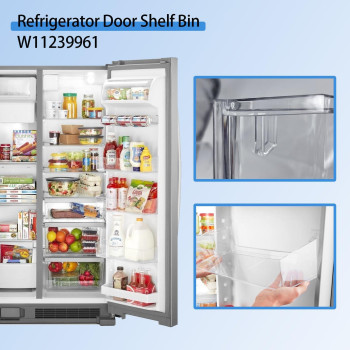 Eifelgold 1 Piece W11239961 Refrigerator Replacement Shelves Whirlpool Refrigerator Door Shelf Fits For Whirlpool Sidebyside R