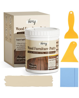 Verny Wood Filler Wood Putty For Repairing Wood Scratches Water Resistant Carrying Tool Easy To Use Quick Drying Wood Filler