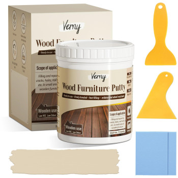 Verny Wood Filler Wood Putty For Repairing Wood Scratches Water Resistant Carrying Tool Easy To Use Quick Drying Wood Filler