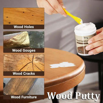 Verny Wood Filler Wood Putty For Repairing Wood Scratches Water Resistant Carrying Tool Easy To Use Quick Drying Wood Filler