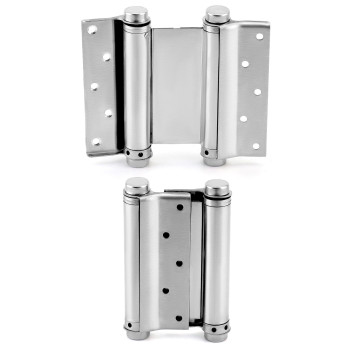 Qwork Heavy Duty Cafe Saloon Bars Door Swing Hinges 4 Pack 5 Stainless Steel Self Closing Swing Hinges Double Action Spring