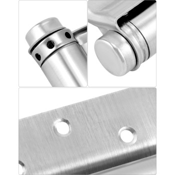 Qwork Heavy Duty Cafe Saloon Bars Door Swing Hinges 4 Pack 5 Stainless Steel Self Closing Swing Hinges Double Action Spring