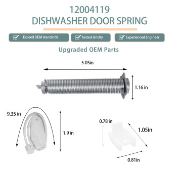 Luclyyasys Upgrade 12004119 Dishwasher Door Spring Kit Replace Ap5953108 Ps10061222 Compatible With Bosch Dishwasher Parts She