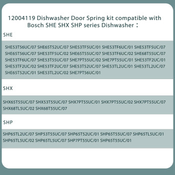 Luclyyasys Upgrade 12004119 Dishwasher Door Spring Kit Replace Ap5953108 Ps10061222 Compatible With Bosch Dishwasher Parts She