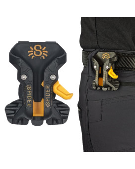 Spider Pro Tool Holster Upgraded Self Locking Quick Draw Universal Tool Holder With Ambidextrous Thumb Lock Clips Onto Any