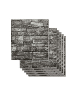 Pluden 40Pcs 3D Wall Panels Peel And Stick Faux Brick Wall Panels Selfadhesive Wallpaper Faux Stone Wall Panel Foam Brick For