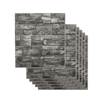 Pluden 40Pcs 3D Wall Panels Peel And Stick Faux Brick Wall Panels Selfadhesive Wallpaper Faux Stone Wall Panel Foam Brick For