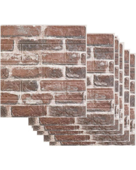 20Pcs 3D Wall Panels Peel And Stick Faux Brick Wall Panels Selfadhesive 3D Brick Wallpaper Foam Stone Wall Panel For Bedroom K